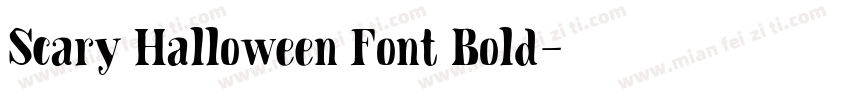 Scary Halloween Font Bold字体转换